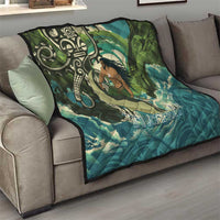 Aotearoa Tangaroa Atua Quilt New Zealand God Of The Ocean
