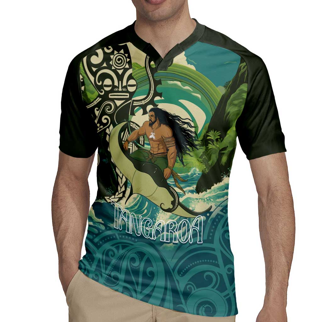 Aotearoa Tangaroa Atua Rugby Jersey New Zealand God Of The Ocean LT14 - Polynesian Pride