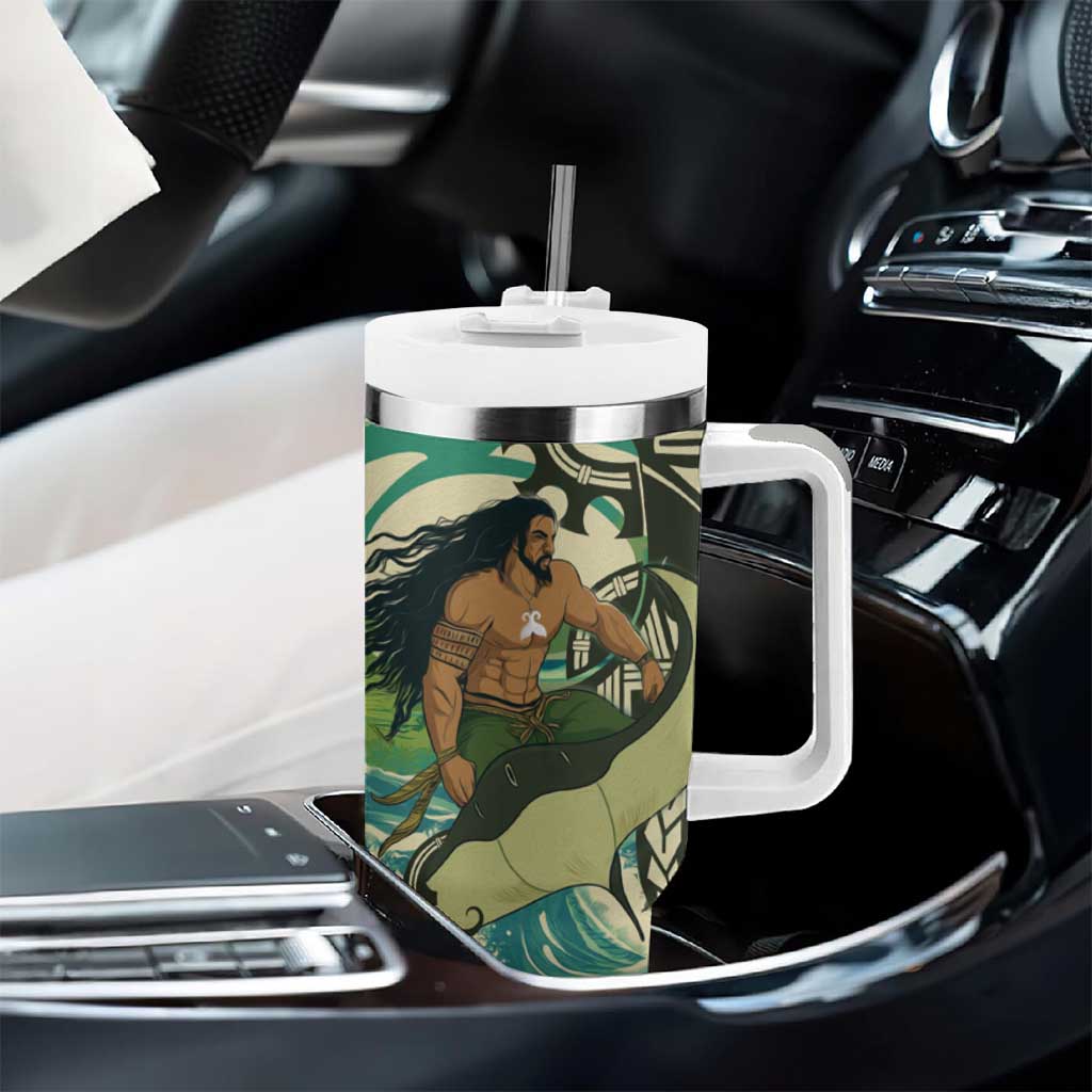 Aotearoa Tangaroa Atua Tumbler With Handle New Zealand God Of The Ocean