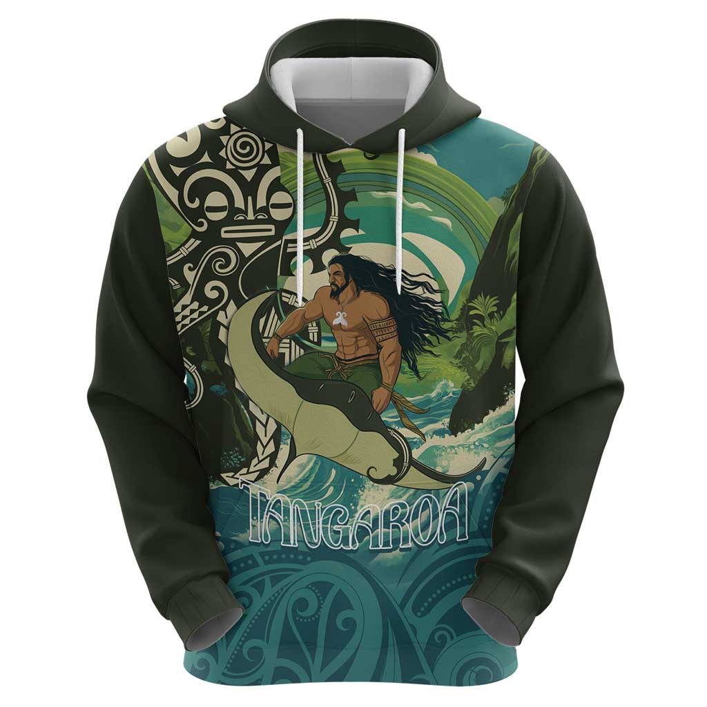 Aotearoa Tangaroa Atua Zip Hoodie New Zealand God Of The Ocean