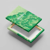 Aloha Hawaii Molokai Island Canvas Wall Art Hibiscus Tribal Honu Hawaiian Tattoo Green