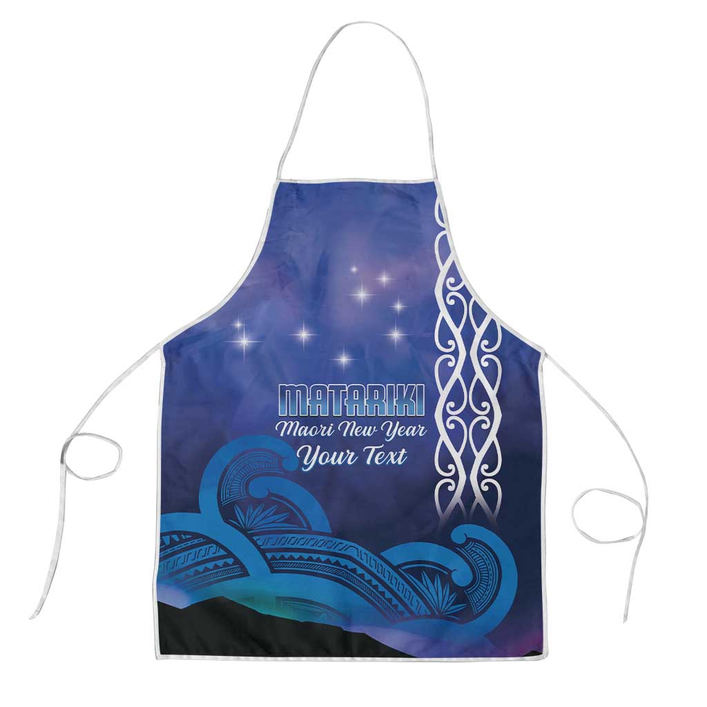 Personalised Matariki New Zealand Apron Maori New Year Galaxy Koru Pattern - Polynesian Pride