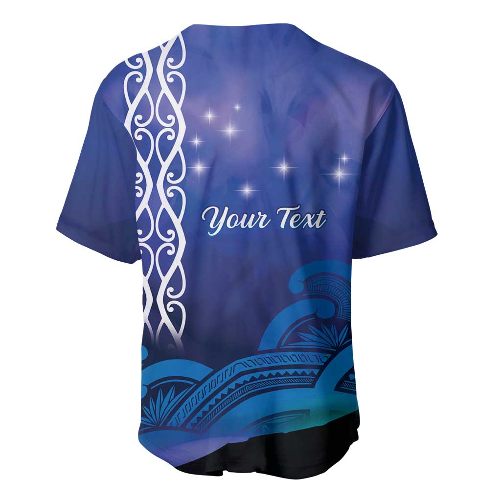 Personalised Matariki New Zealand Baseball Jersey Maori New Year Galaxy Koru Pattern LT14 - Polynesian Pride