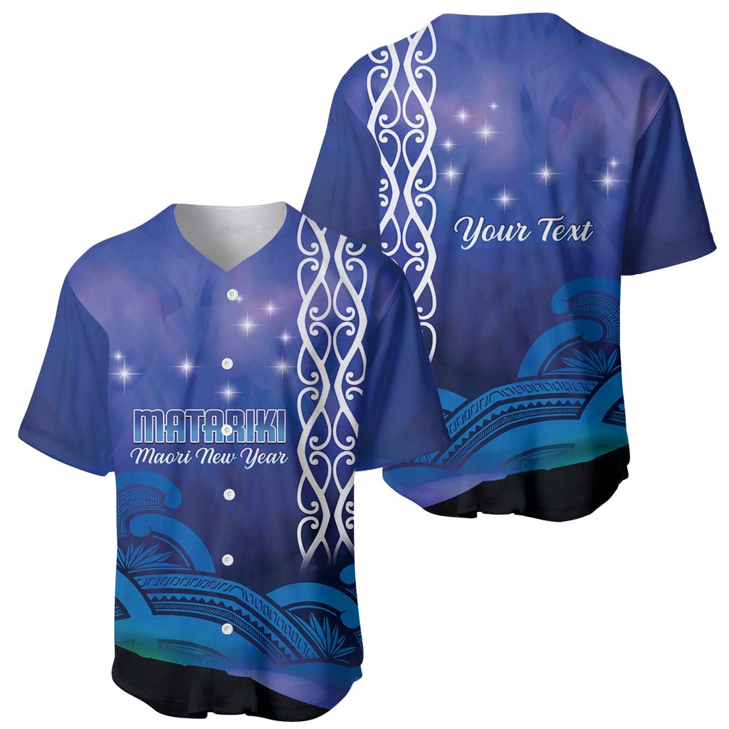 Personalised Matariki New Zealand Baseball Jersey Maori New Year Galaxy Koru Pattern LT14 - Polynesian Pride