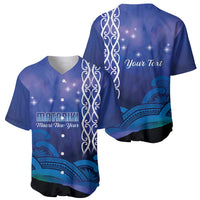 Personalised Matariki New Zealand Baseball Jersey Maori New Year Galaxy Koru Pattern LT14 - Polynesian Pride