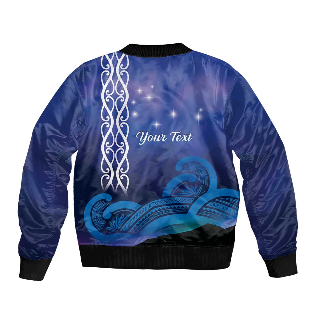 Personalised Matariki New Zealand Bomber Jacket Maori New Year Galaxy Koru Pattern LT14 - Polynesian Pride