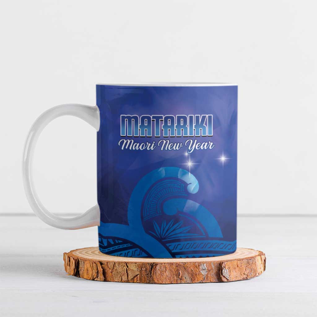 Personalised Matariki New Zealand Ceramic Mug Maori New Year Galaxy Koru Pattern - Polynesian Pride
