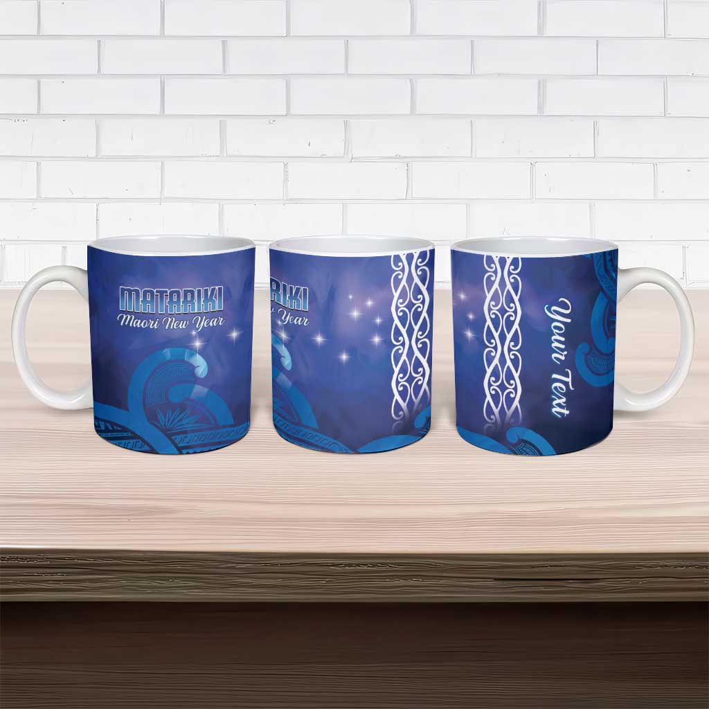 Personalised Matariki New Zealand Ceramic Mug Maori New Year Galaxy Koru Pattern - Polynesian Pride