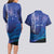 Personalised Matariki New Zealand Couples Matching Long Sleeve Bodycon Dress and Hawaiian Shirt Maori New Year Galaxy Koru Pattern
