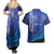 Personalised Matariki New Zealand Couples Matching Summer Maxi Dress and Hawaiian Shirt Maori New Year Galaxy Koru Pattern