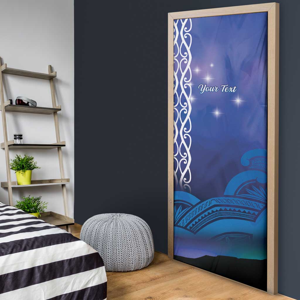 Personalised Matariki New Zealand Door Cover Maori New Year Galaxy Koru Pattern - Polynesian Pride