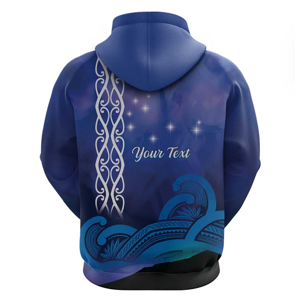 Personalised Matariki New Zealand Hoodie Maori New Year Galaxy Koru Pattern LT14 - Polynesian Pride