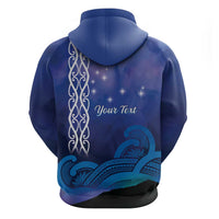 Personalised Matariki New Zealand Hoodie Maori New Year Galaxy Koru Pattern LT14 - Polynesian Pride