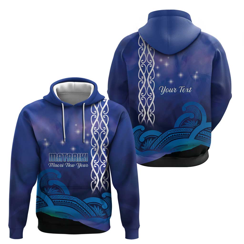Personalised Matariki New Zealand Hoodie Maori New Year Galaxy Koru Pattern LT14 - Polynesian Pride