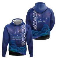 Personalised Matariki New Zealand Hoodie Maori New Year Galaxy Koru Pattern LT14 - Polynesian Pride