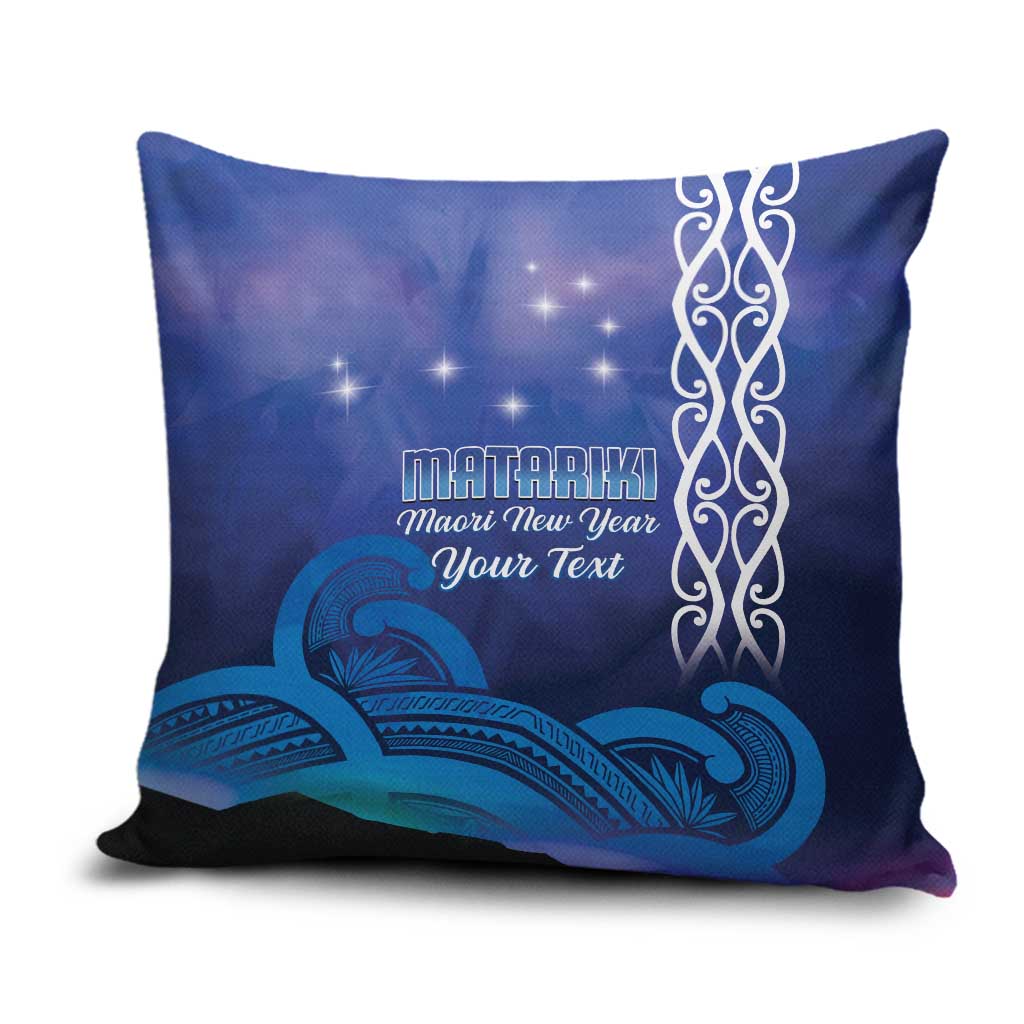 Personalised Matariki New Zealand Pillow Cover Maori New Year Galaxy Koru Pattern - Polynesian Pride