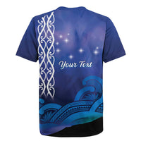 Personalised Matariki New Zealand Rugby Jersey Maori New Year Galaxy Koru Pattern