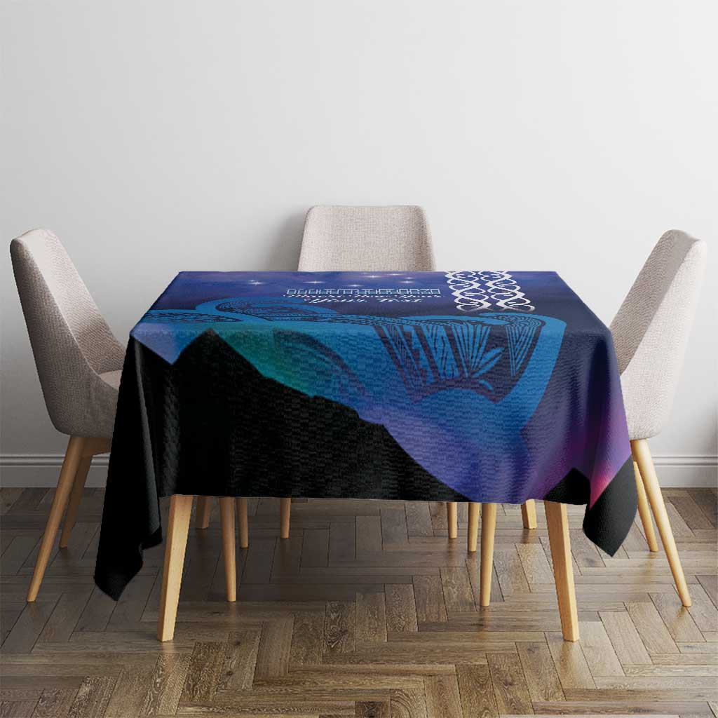 Personalised Matariki New Zealand Tablecloth Maori New Year Galaxy Koru Pattern LT14 - Polynesian Pride