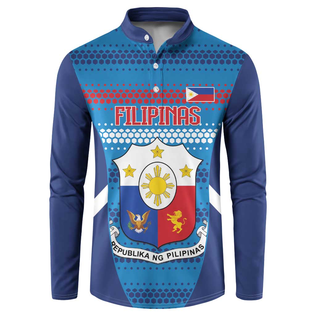 Philippines Football 2026 Button Sweatshirt Come On Filipinas
