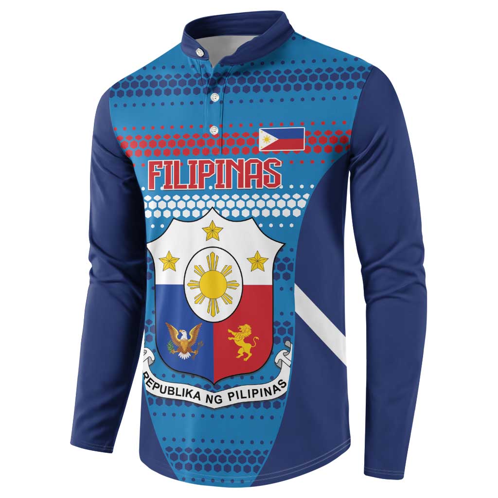 Philippines Football 2026 Button Sweatshirt Come On Filipinas