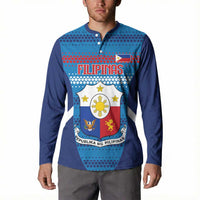Philippines Football 2026 Button Sweatshirt Come On Filipinas