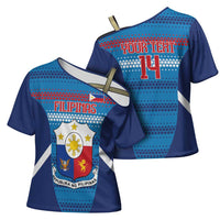 Philippines Football 2026 Cross Shoulder Shirt Come On Filipinas LT14 - Polynesian Pride