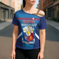 Philippines Football 2026 Cross Shoulder Shirt Come On Filipinas LT14 - Polynesian Pride
