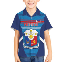 Philippines Football 2026 Kid Hawaiian Shirt Come On Filipinas LT14 Kid Blue - Polynesian Pride
