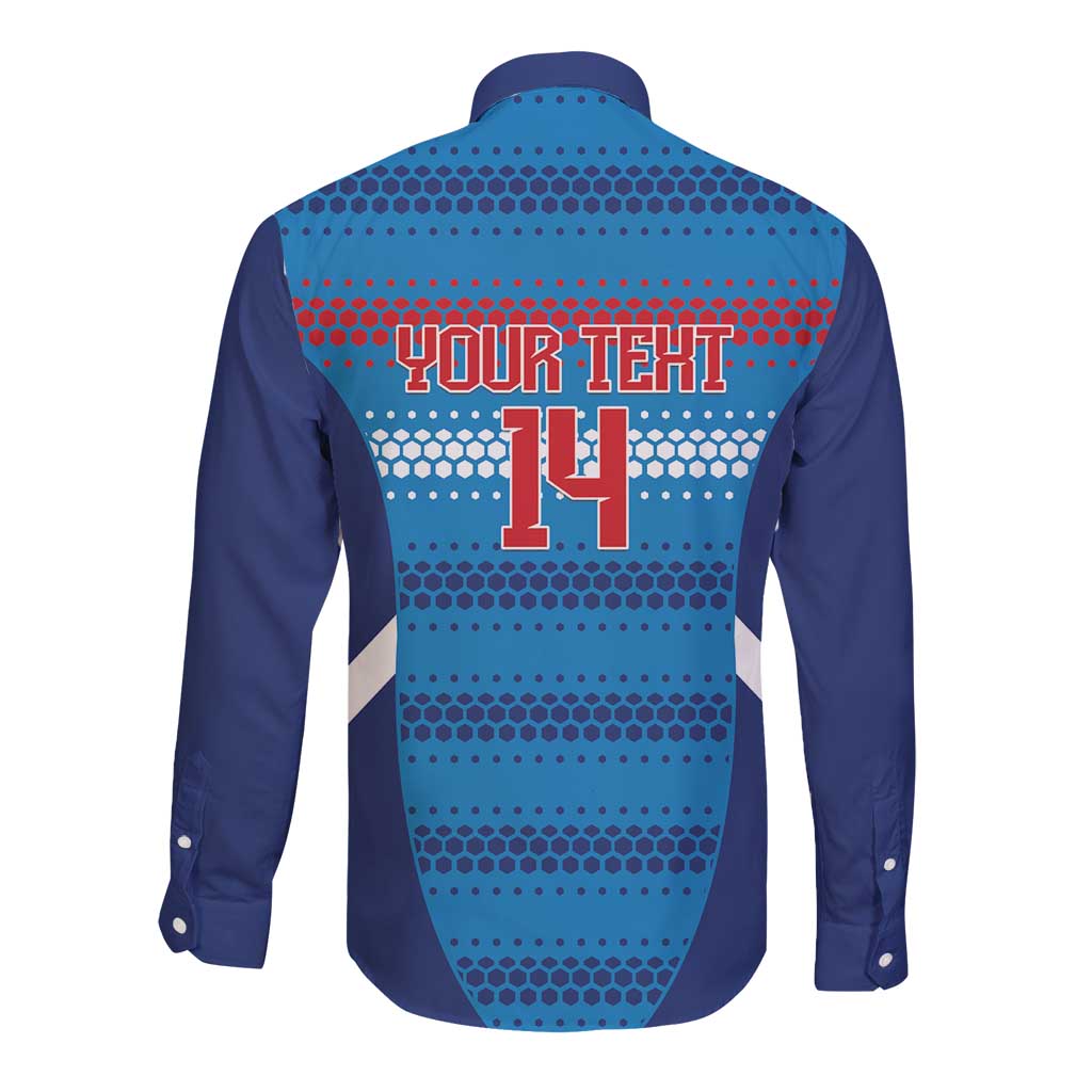 Philippines Football 2026 Long Sleeve Button Shirt Come On Filipinas LT14 - Polynesian Pride