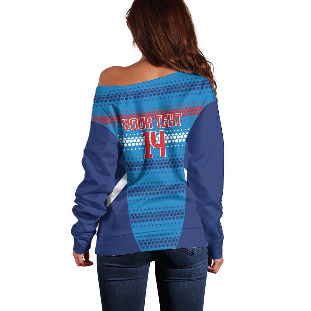 Philippines Football 2026 Off Shoulder Sweater Come On Filipinas