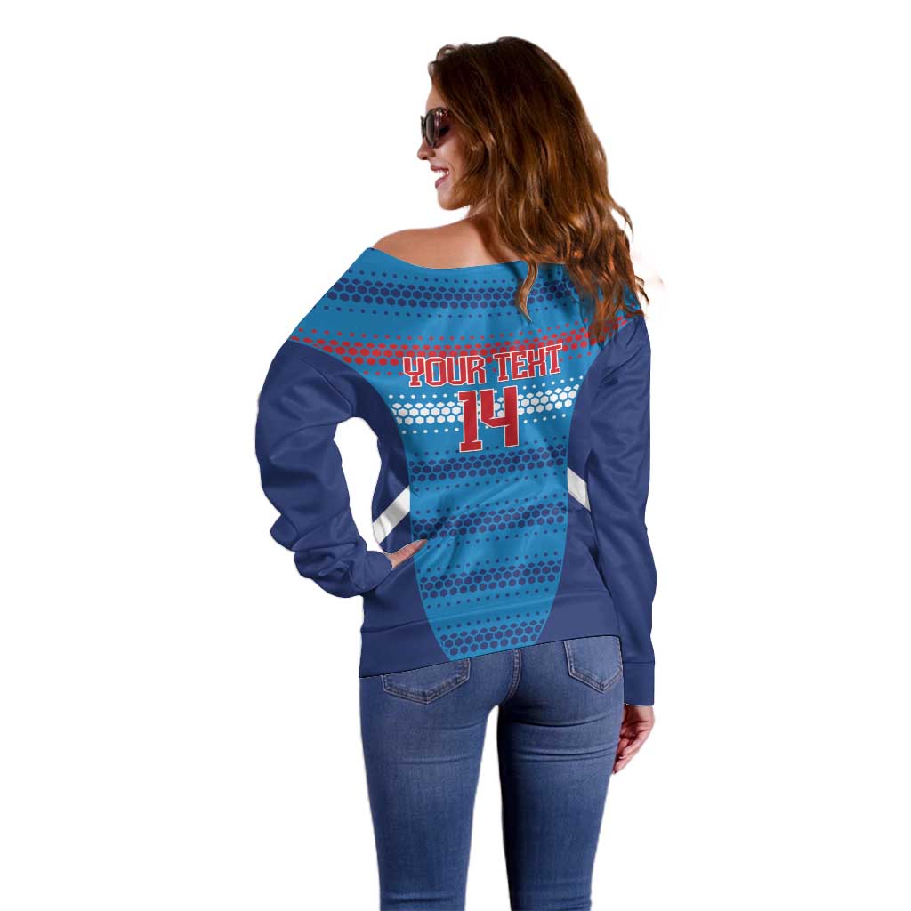 Philippines Football 2026 Off Shoulder Sweater Come On Filipinas