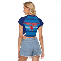 Philippines Football 2026 Raglan Cropped T Shirt Come On Filipinas LT14 - Polynesian Pride