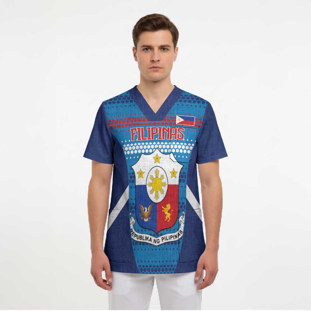 Philippines Football 2026 Scrub Top Come On Filipinas LT14 - Polynesian Pride