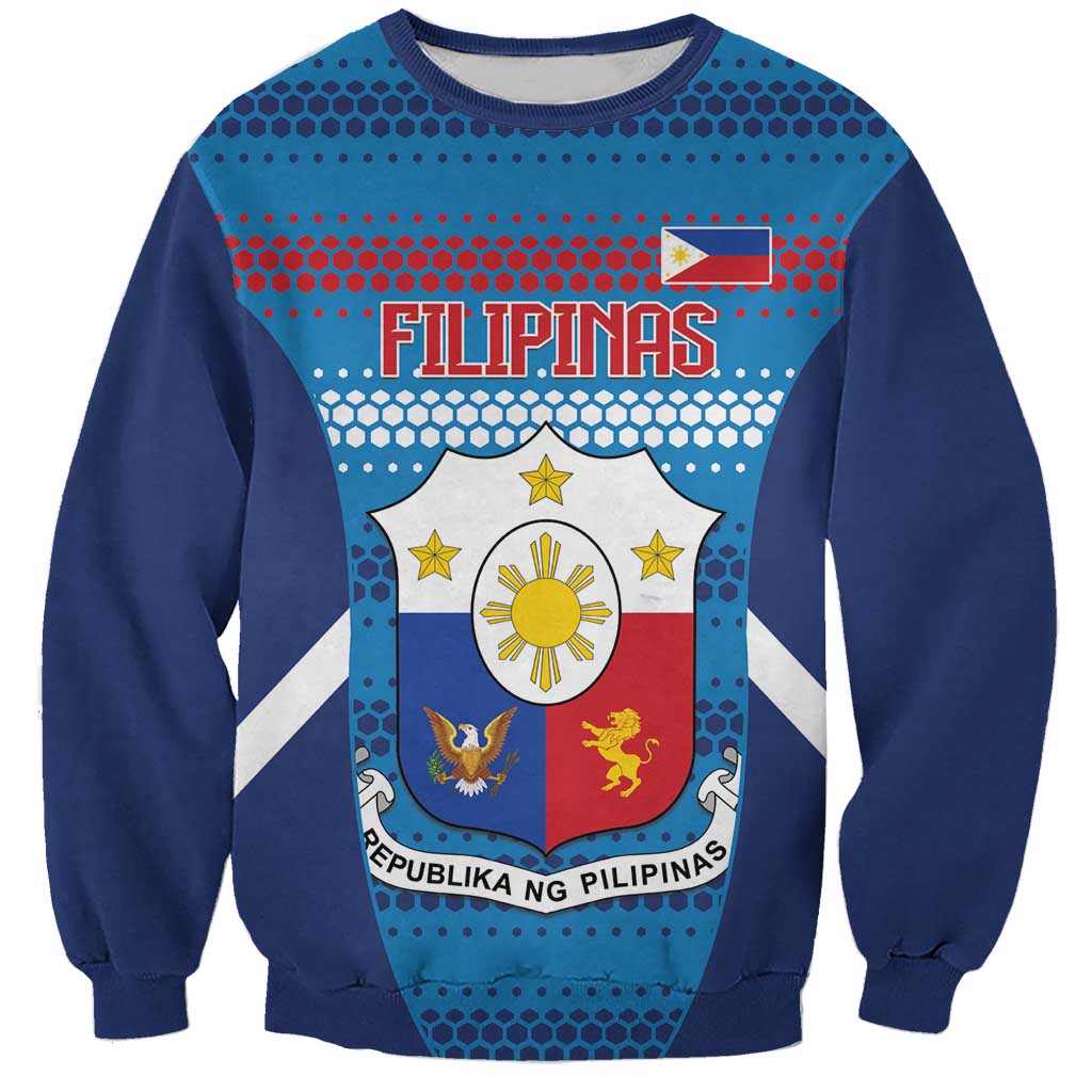 Philippines Football 2026 Sweatshirt Come On Filipinas LT14 Unisex Blue - Polynesian Pride