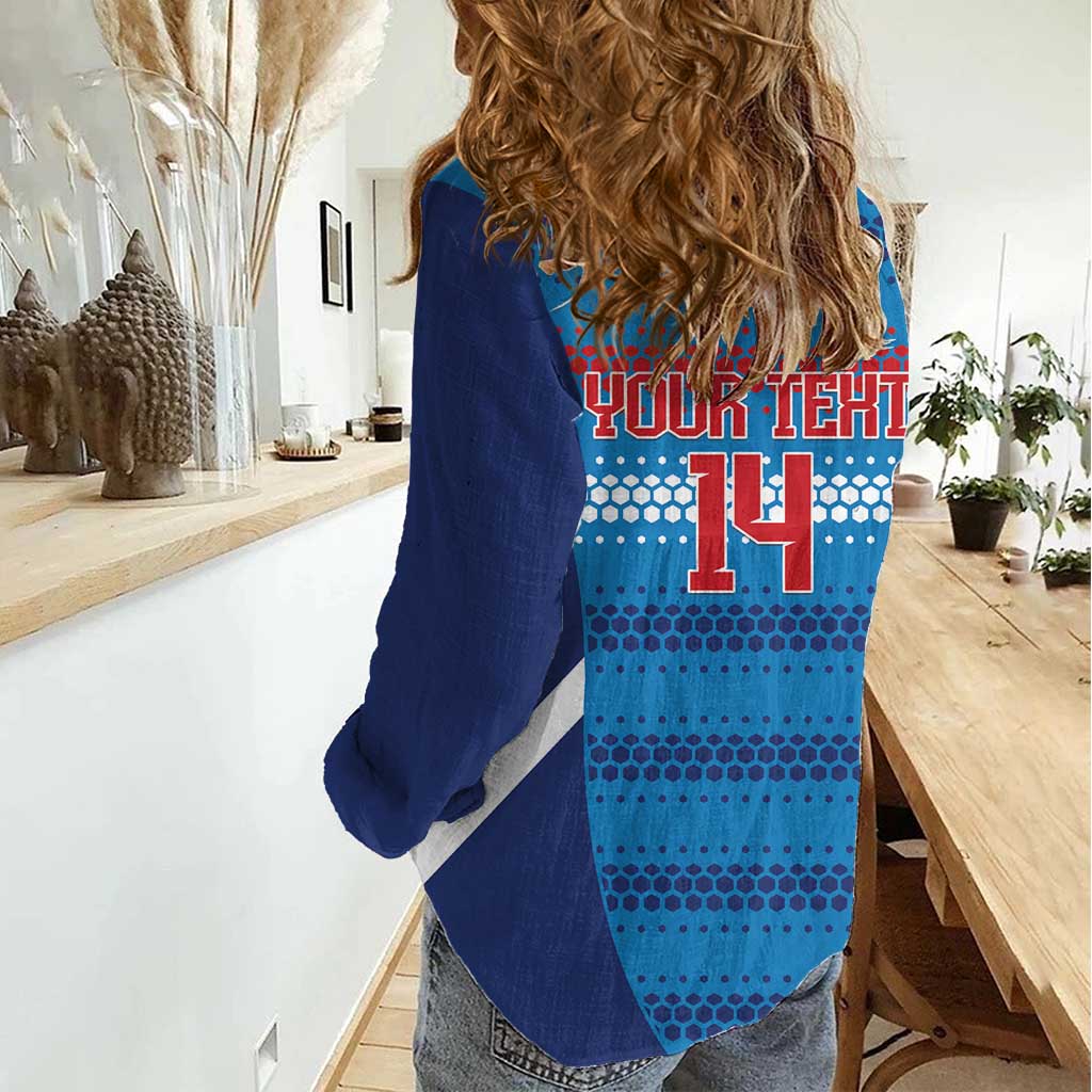 Philippines Football 2026 Women Casual Shirt Come On Filipinas LT14 - Polynesian Pride