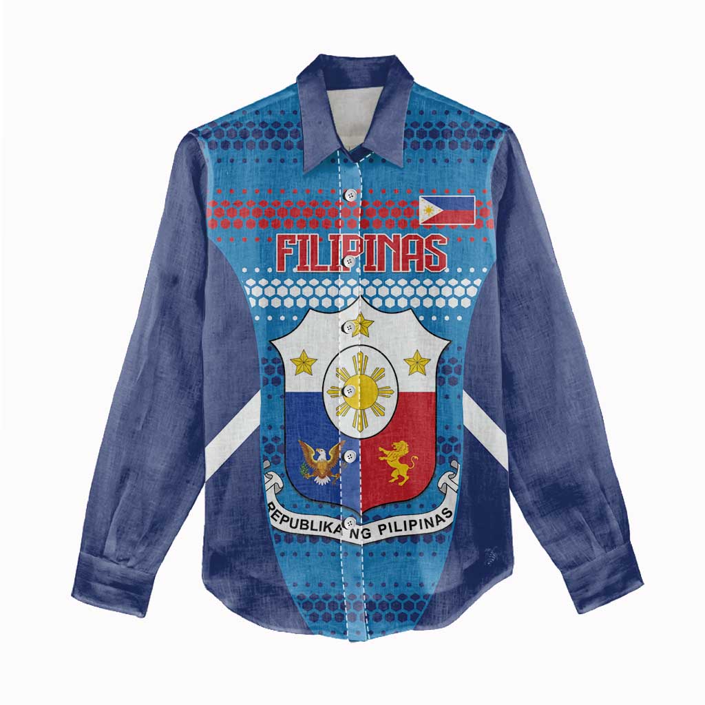 Philippines Football 2026 Women Casual Shirt Come On Filipinas LT14 - Polynesian Pride