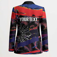 Philippines Sun Tattoo Blazer Feathers Filipinas Grunge Style Black