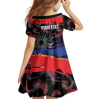 Philippines Sun Tattoo Family Matching Tank Maxi Dress and Hawaiian Shirt Feathers Filipinas Grunge Style Black