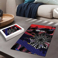 Philippines Sun Tattoo Puzzle Feathers Filipinas Grunge Style Black