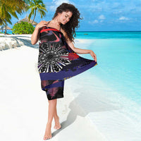 Philippines Sun Tattoo Sarong Feathers Filipinas Grunge Style Black