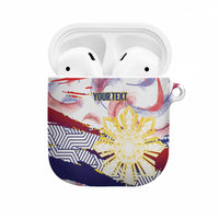 Philippines Sun Tattoo AirPods Case Feathers Filipinas Grunge Style White