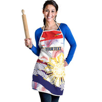 Philippines Sun Tattoo Apron Feathers Filipinas Grunge Style White