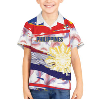 Philippines Sun Tattoo Family Matching Long Sleeve Bodycon Dress and Hawaiian Shirt Feathers Filipinas Grunge Style White