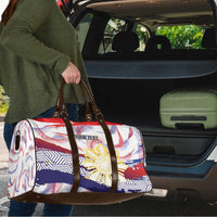 Philippines Sun Tattoo Travel Bag Feathers Filipinas Grunge Style White LT14 - Polynesian Pride