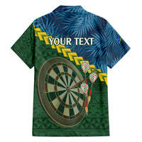 Personalised Solomon Islands Darts Family Matching Puletasi and Hawaiian Shirt Tropical Leaves Melanesian Pattern LT14 - Polynesian Pride