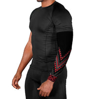 Red Aotearoa Mangopare Kowhaiwhai Niho Taniwha Arm Sleeves Maori New Zealand LT14 - Polynesian Pride