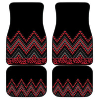 Red Aotearoa Mangopare Kowhaiwhai and Niho Taniwha Car Mats Maori New Zealand LT14 - Polynesian Pride