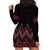 Red Aotearoa Mangopare Kowhaiwhai and Niho Taniwha Hoodie Dress Maori New Zealand