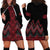 Red Aotearoa Mangopare Kowhaiwhai and Niho Taniwha Hoodie Dress Maori New Zealand