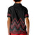 Red Aotearoa Mangopare Kowhaiwhai and Niho Taniwha Kid Polo Shirt Maori New Zealand